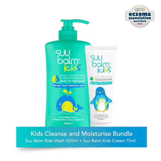 Suu Balm® Kids Cleanse and Moisturise Bundle