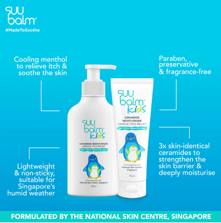 Suu Balm® Kids Moisturiser - Rapid Itch Relief with Ceramides